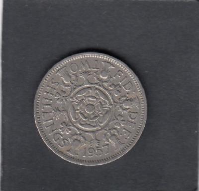 Beschrijving: 2 Shillings  ELIZABETH II